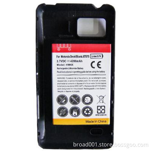 The extended battery for Motorola Droid Bionic XT875 Atrix 2 MB865 ,with 3.7v , 4200mAh